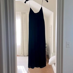 Theory silk midi dress